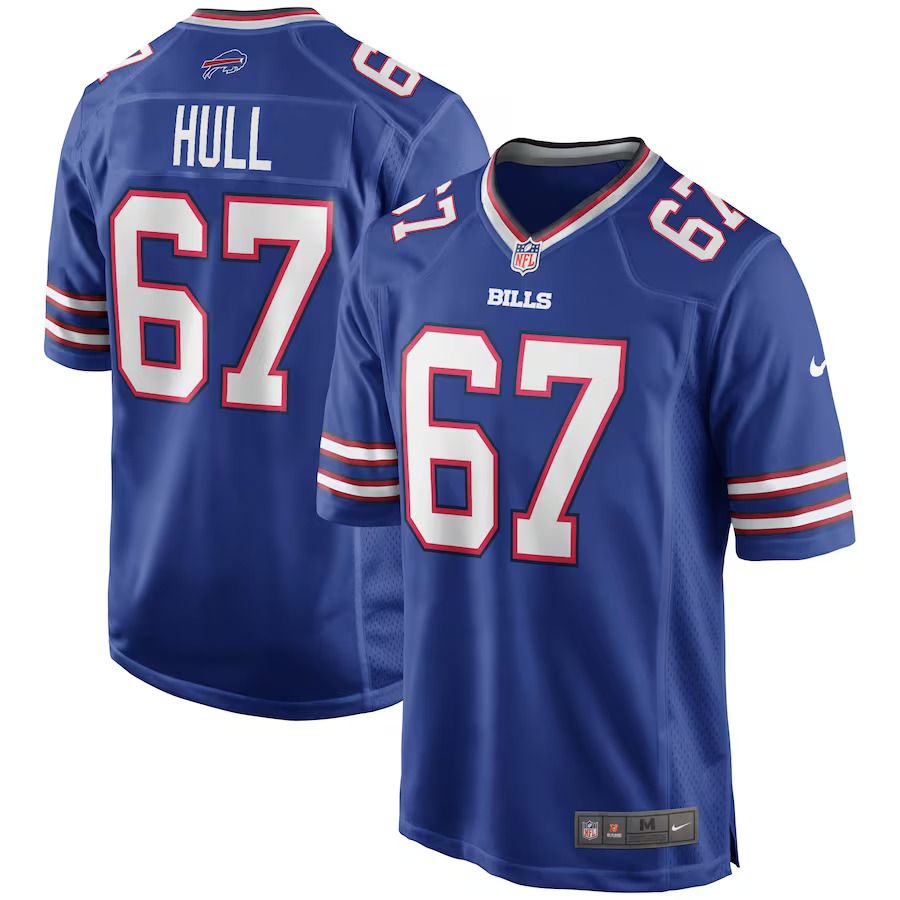 Men Buffalo Bills #67 Kent Hull Nike Royal Game Retired Player NFL Jersey->buffalo bills->NFL Jersey